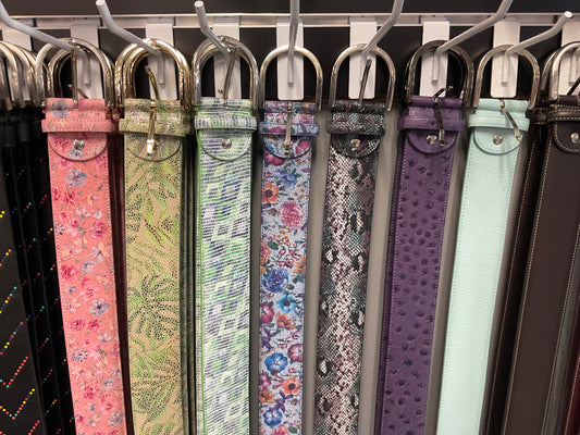 T.S. Printed Leather Belts