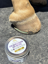 Load image into Gallery viewer, Hoof Balm Hydrator 100% Natural with Brush Applicator  5 oz
