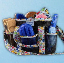 Load image into Gallery viewer, Feeling Stable grooming tote, Full of Luck design, loaded with grooming tools
