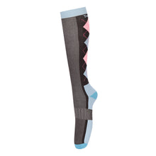 Load image into Gallery viewer, TuffRider NEON VENTILATED ARGYLE SOCKS

