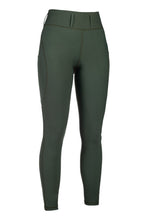 Load image into Gallery viewer, HKM Jil High Waist- Sil. Knee Patch Ladies Riding Leggings
