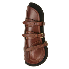 Load image into Gallery viewer, Leather Equitation Tendon Boot with Impact Protective Removable Liners (Buckle Closures)
