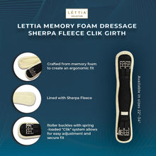 Load image into Gallery viewer, Lettia Memory Foam Dressage Sherpa Fleece Clik Girth
