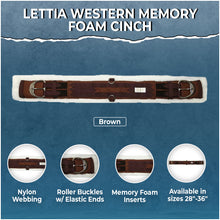Load image into Gallery viewer, Lettia Western Memory Foam Cinch
