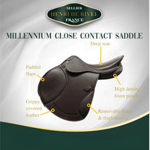 Load image into Gallery viewer, Henri de Rivel Millennium Covered Close Contact Saddle
