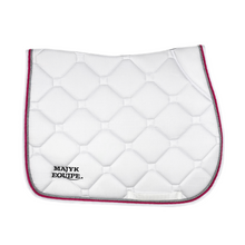 Load image into Gallery viewer, White Classica Cotton Euro Saddle pad
