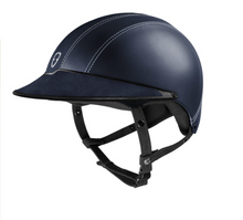 Load image into Gallery viewer, Egide Navy Leather Helmet
