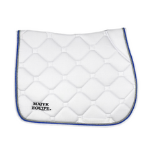 Load image into Gallery viewer, White Classica Cotton Euro Saddle pad
