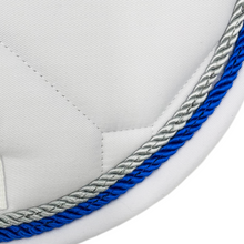 Load image into Gallery viewer, White Classica Cotton Euro Saddle pad
