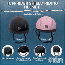 Load image into Gallery viewer, TuffRider Shield Riding Helmet with Adjust A Dial
