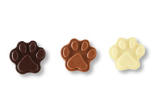 Load image into Gallery viewer, 15% OFF NEW!! Be Pawsitive Solid Chocolate Dog Paw Prints
