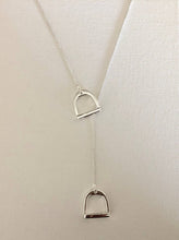 Load image into Gallery viewer, English Saddle Stirrup Necklace
