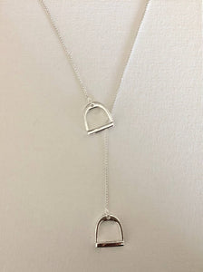 English Saddle Stirrup Necklace