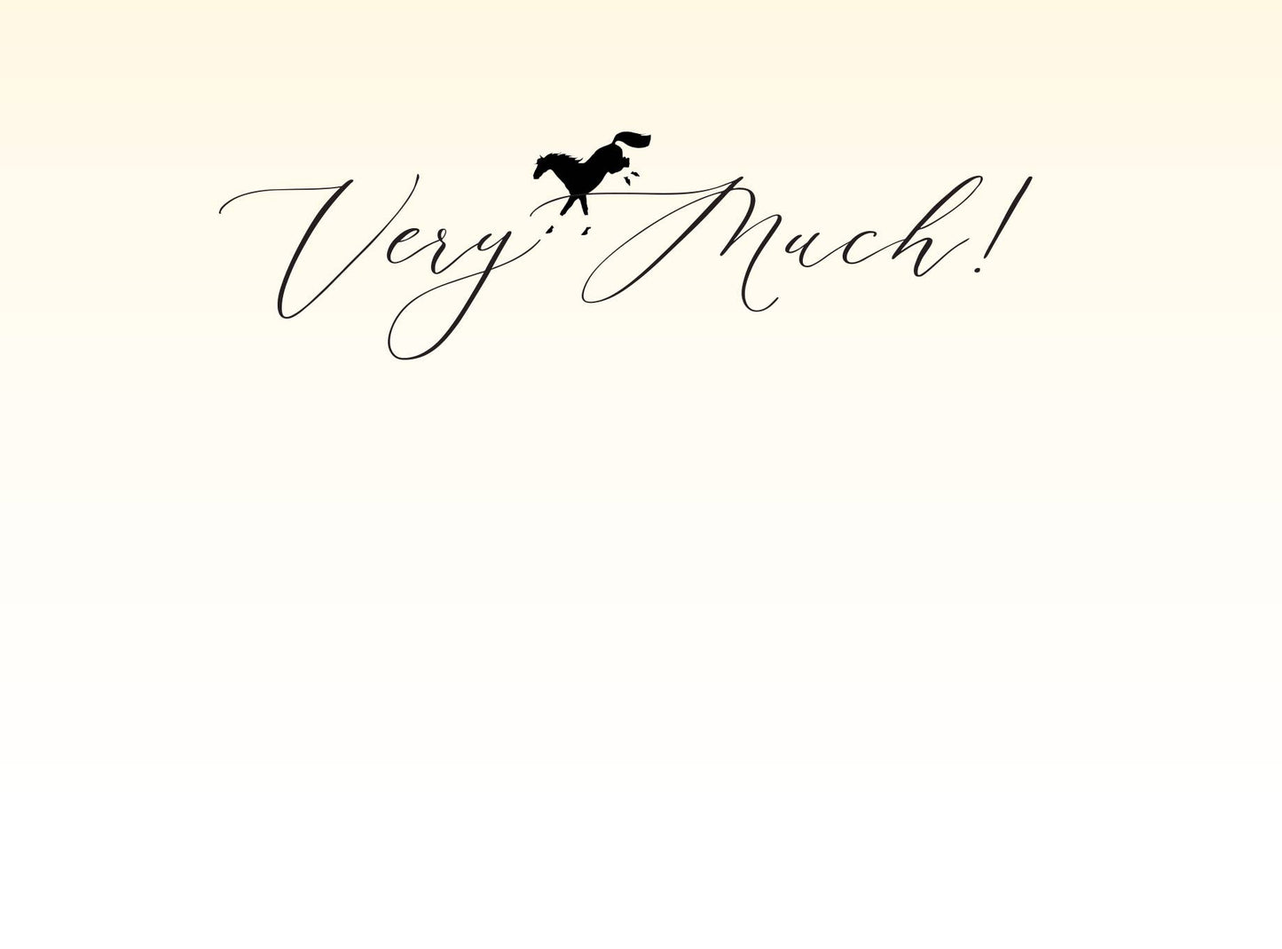 Horse Thank You Card: Galloping Horses