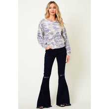 Load image into Gallery viewer, 🐴Blue Camo Crewneck Sweater
