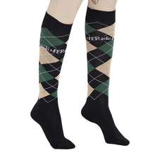 Load image into Gallery viewer, TuffRider Argyle Knee Hi Socks

