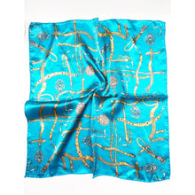 Load image into Gallery viewer, Satin Belt Pattern Print Scarf
