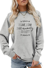 Load image into Gallery viewer, CWTSTL0440_WOMEN LETTER PRINTING LONG SLEEVE PULLOVER TEE
