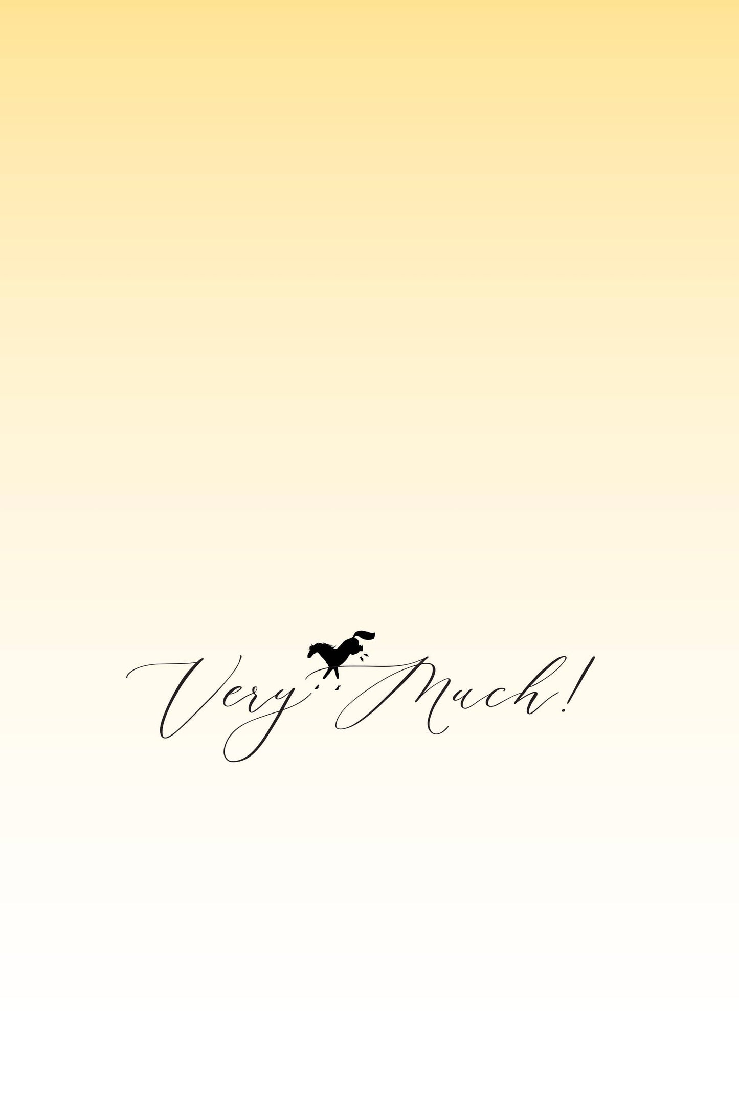 Horse Thank You Card: Galloping Horses