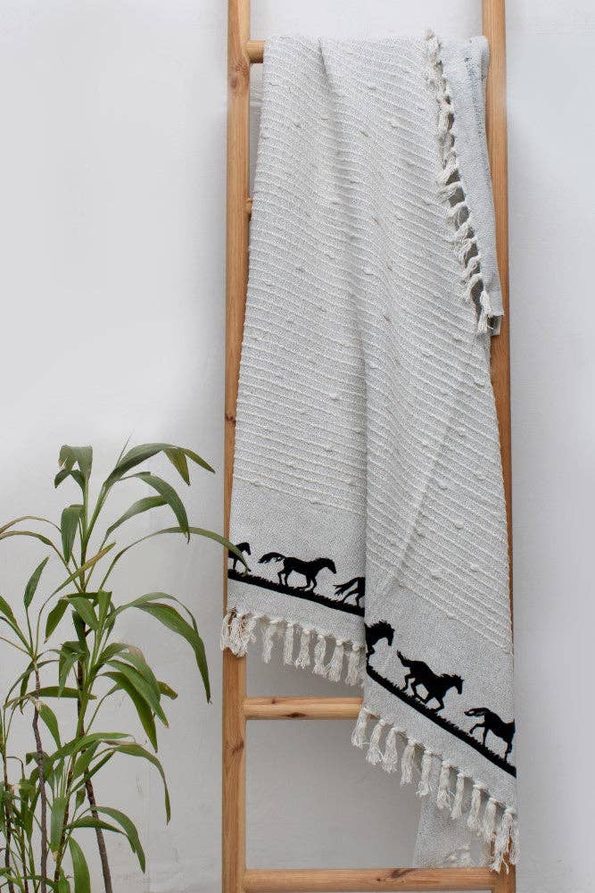 AWST Int'l Cotton Throw Horses