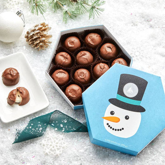 15% OFF Snowman Milk Chocolate Marshmallows - 12 pc