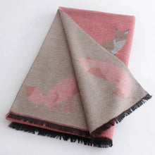 Load image into Gallery viewer, 🎁Tallyho Mr Fox Soft Winter Scarf Shawl
