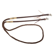 Load image into Gallery viewer, DS26 Cashel Flat Braid Leather Rein
