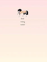 Load image into Gallery viewer, Horse Birthday Card: Stylized Horse w/ Pink &amp; Yellow
