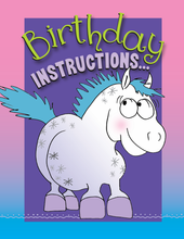 Load image into Gallery viewer, Horse Birthday Card: Birthday Instructions
