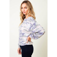 Load image into Gallery viewer, 🐴Blue Camo Crewneck Sweater
