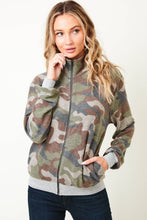 Load image into Gallery viewer, 🐴Camo Full Zip Sweater
