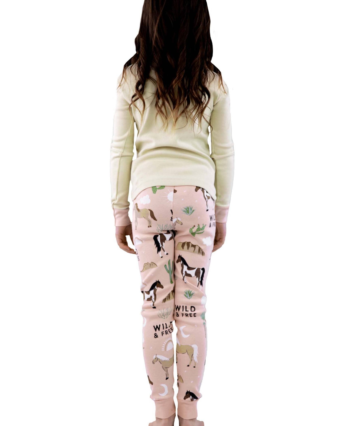 Wild Horses Long Sleeve Pajama Set