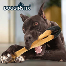 Load image into Gallery viewer, DS26 Dogginstix Beef Foot Dog Chew – Four Treats in One, Ideal for Small to Medium Dogs
