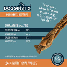 Load image into Gallery viewer, DS26 Dogginstix Braided Beef Tripe Natural Dog Chew – Digestible, Nutrient Rich, Omega 3
