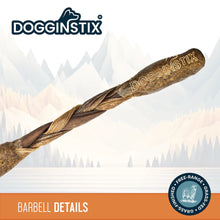 Load image into Gallery viewer, DS26 Dogginstix Braided Lamb Collagen Barbell Dog Chew – Natural, Grass-Fed, Low Fat Treat

