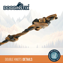 Load image into Gallery viewer, DS26 Dogginstix Braided Lamb Collagen Double Knot Dog Chew – Natural, Grass-Fed, Low Fat Treat
