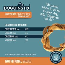 Load image into Gallery viewer, DS26 Dogginstix Braided Lamb Collagen Ring Chew Dog Treat – Natural, Grass-Fed, Low Fat
