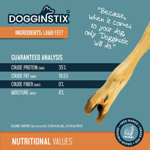 Load image into Gallery viewer, DS26 Dogginstix Lamb Foot Chew Dog Treat – Four Treats in One, Ideal for Small to Medium Dogs
