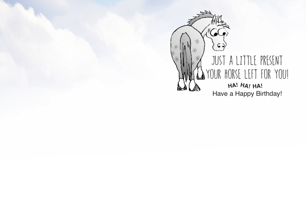 Horse Birthday Card: What is this?!