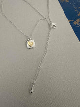 Load image into Gallery viewer, Valentine Heart in Square Necklace

