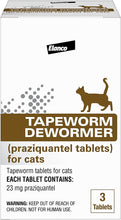 Load image into Gallery viewer, DS26 Elanco Tapeworm Cat Dewormer, 3 Tablets
