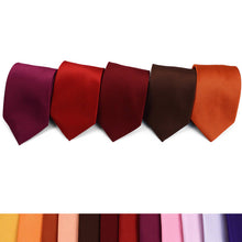 Load image into Gallery viewer, Boys Solid Micro Fiber Poly Woven tie: White
