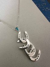 Load image into Gallery viewer, Four horseshoe necklace
