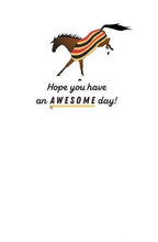 Load image into Gallery viewer, SOLDOUTHorse Birthday Card: Bucking Horse in Newmarket Blanket
