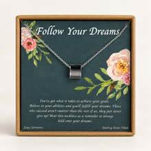 Load image into Gallery viewer, Zoey Simmons Follow Your Dreams boxed necklace
