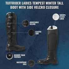 Load image into Gallery viewer, TuffRider Ladies Tempest Winter Tall Boot with Side Velcro Closure
