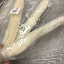 Load image into Gallery viewer, Actual packaged off-white fleece cover for cribbing straps
