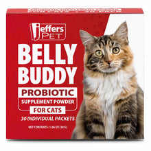 Load image into Gallery viewer, Jeffers BELLY BUDDY Probiotic Supplement Packets for Cats – Multi-Strain Digestive &amp; Immune Support
