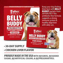 Load image into Gallery viewer, Jeffers BELLY BUDDY Probiotic Supplement Powder for Dogs – Multi-Strain Digestive &amp; Immune Support
