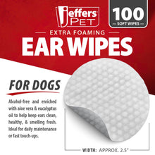 Load image into Gallery viewer, DS26 Jeffers Dog Ear Cleaning Wipes, 100 Count

